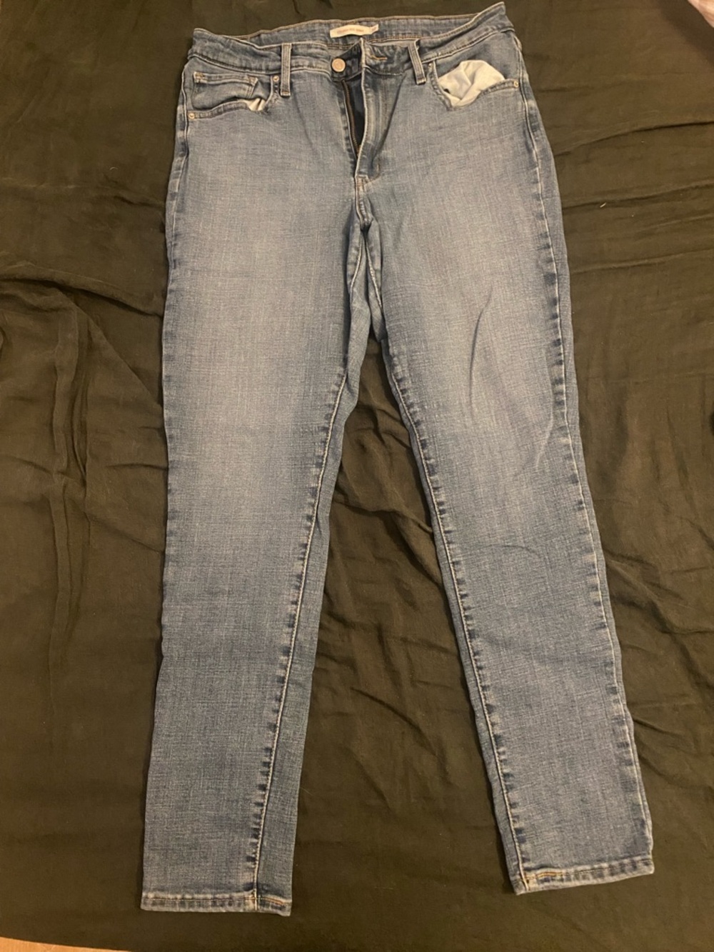Levi's 721 High Rise Light Blue Skinny Jeans